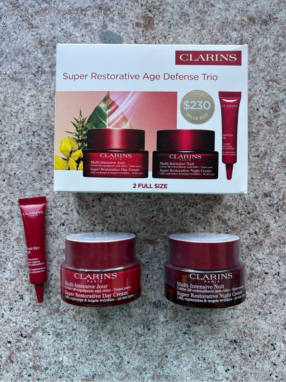 Clarins Super Restorative Age Defense Trio